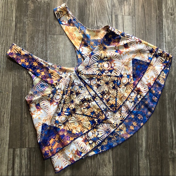 Insider Printed Layered Split back Tank - Picture 3 of 4